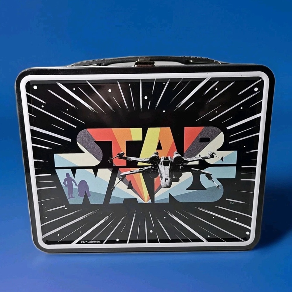 New Vintage Style Star Wars Collectible Tin Lunch/Storage Box & Deck of Cards